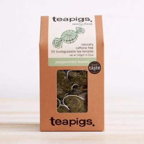 An image of a bag of Teapig peppermint leaves
