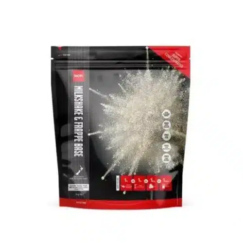 An image of a bag of coffee on a deskSHOTT milkshake and frappe base