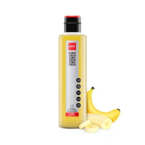 An image of a banana syrup shott bottle