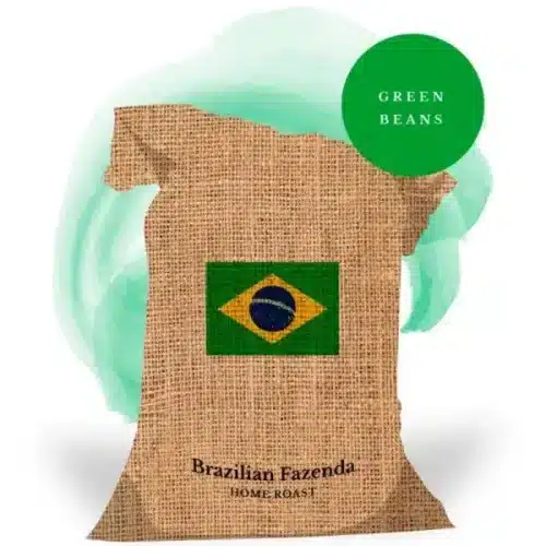 An image of a bag of Brazilian fazenda home roast coffee