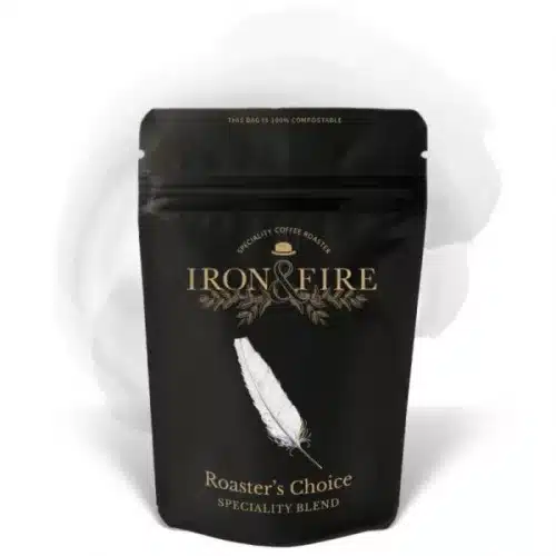 An image of a bag of roasters choice speciality blend coffee