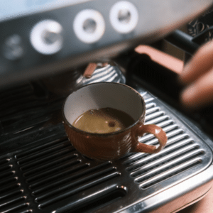 An espresso being made with a Sage Barista Pro