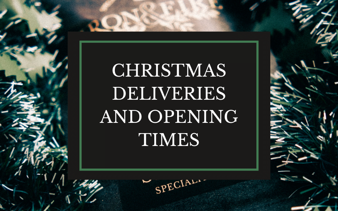 Christmas deliveries and opening times