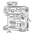 machines icon An image of a drawing of coffee machines